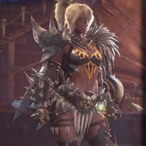 【MHW】オーグα装備がエロい!蛮族の女戦士だコレ【ネルギガンテ防具】